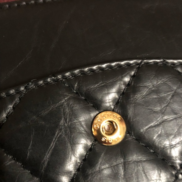 🔴SOLD🔴Chanel Aged Calfskin Quilted 50th Anniversary 2.55 Reissue 227 Black - Picture 13 of 16